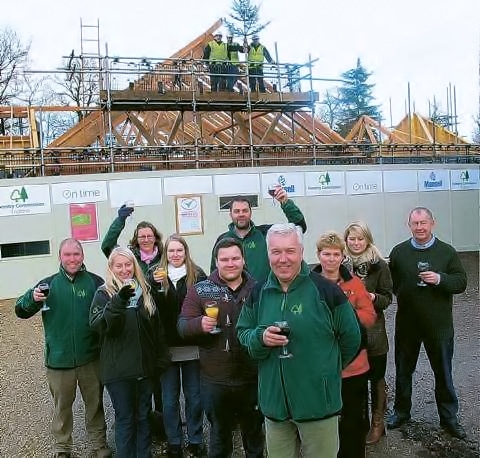 Forest Enterprise Alice Holt Team – topping out